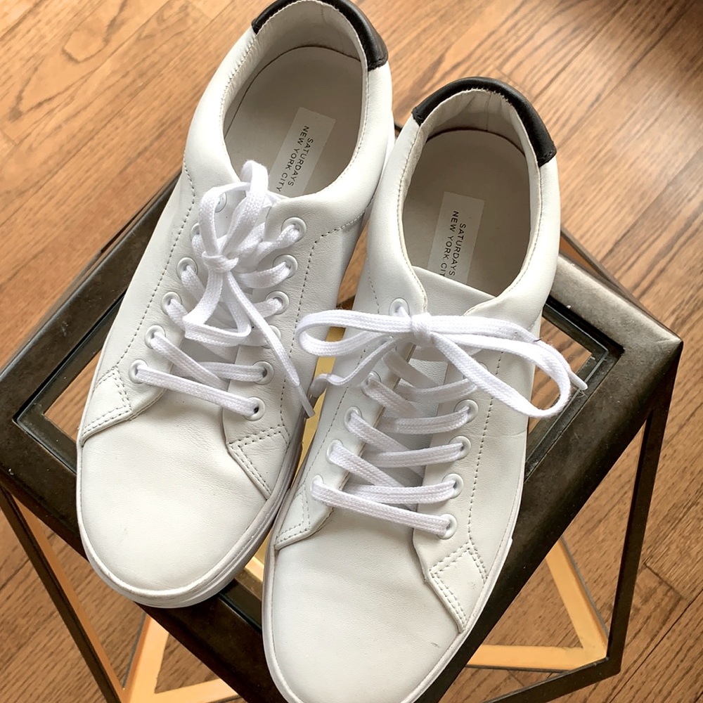White sneakers